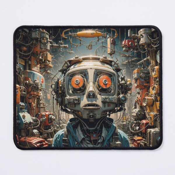 Item preview, Robots' Dreamworld Jigsaw Puzzles - Mechanical Fantasia on Redbubble designed and sold by PuzzleBoxDesign.