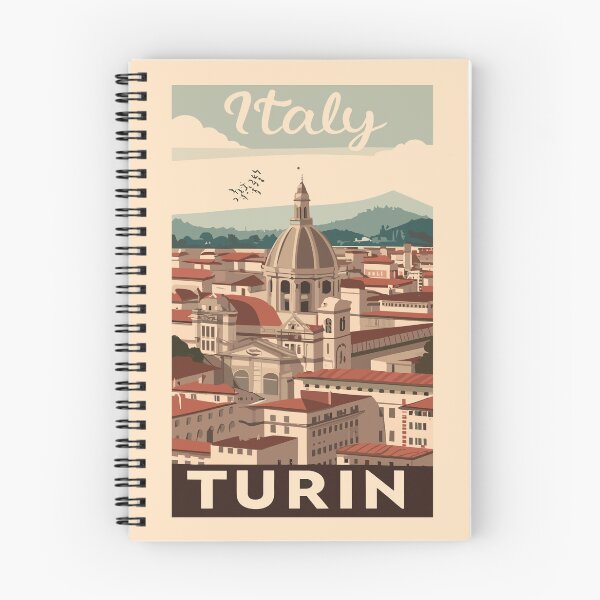 Item preview, A Vintage Travel Art of Turin - Italy  designed and sold by GoodOldVintage.