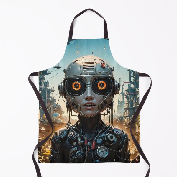 Item preview, Android Utopia Jigsaw Puzzles - Futuristic Harmony on Redbubble designed and sold by PuzzleBoxDesign.
