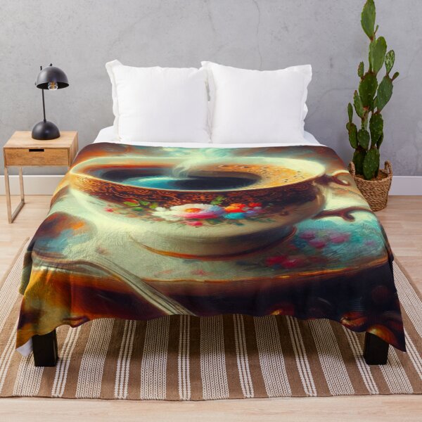 Item preview, Coffee in a Tea Cup Oil Painting designed and sold by Star-Fragment.