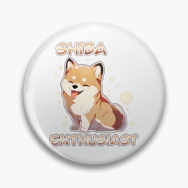 Item preview, Shiba Enthusiast Cute Puppy Shirt and Sticker Design by Zeesdesign on Redbubble designed and sold by ZEESDESIGN.