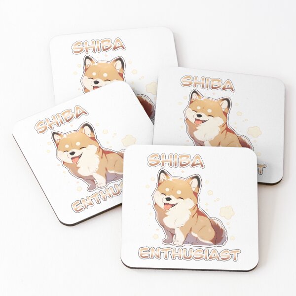 Item preview, Shiba Enthusiast Cute Puppy Shirt and Sticker Design by Zeesdesign on Redbubble designed and sold by ZEESDESIGN.