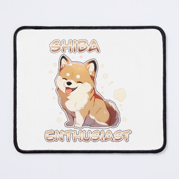 Item preview, Shiba Enthusiast Cute Puppy Shirt and Sticker Design by Zeesdesign on Redbubble designed and sold by ZEESDESIGN.