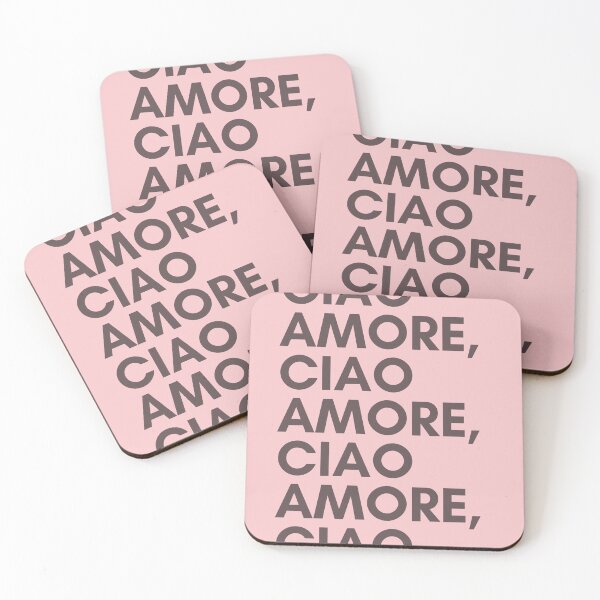 Item preview, Ciao Amore Love Italian quote la dolce vita designed and sold by MadaFaCose.