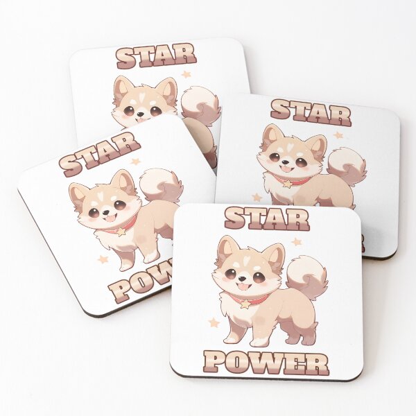Item preview, Star Power Cute Puppy Shirt and Sticker Design by Zeesdesign on Redbubble designed and sold by ZEESDESIGN.