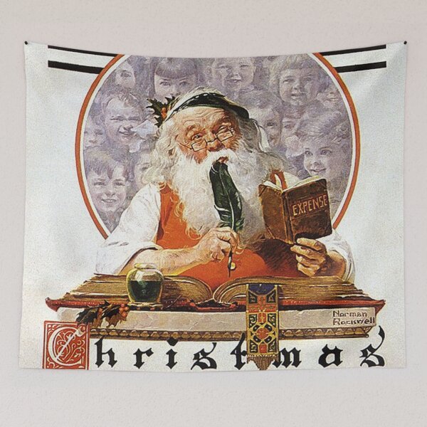 Item preview, Santa and Expense Book -Norman Rockwell designed and sold by tomorrowsart.