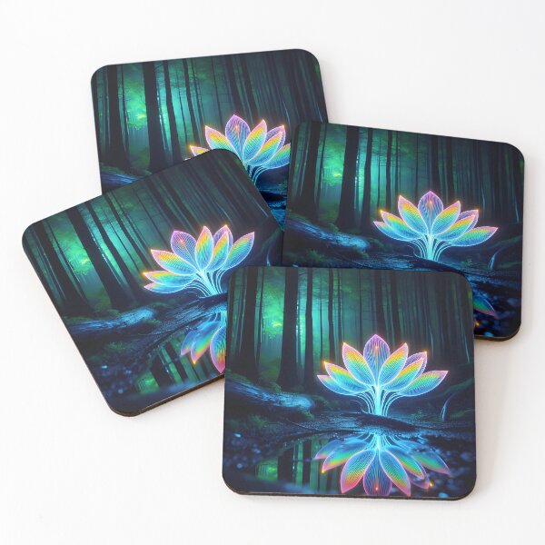 Item preview, Radiant Reverie: Bioluminescent Bloom in Enchanted Forest designed and sold by AI-Only Creations.