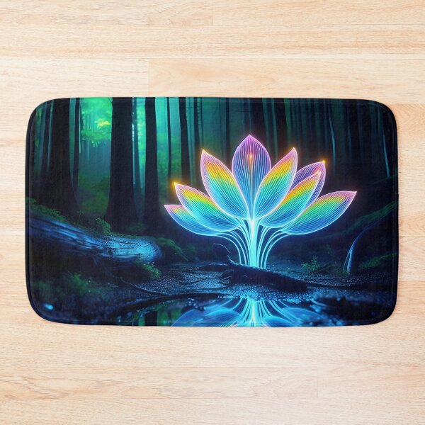 Item preview, Radiant Reverie: Bioluminescent Bloom in Enchanted Forest designed and sold by AI-Only Creations.