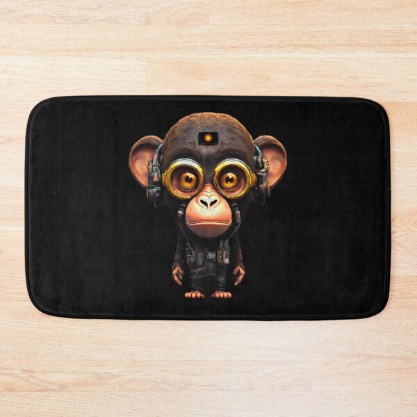 Item preview, A Monkey in the Cyberpunk World designed and sold by Aquillashop.