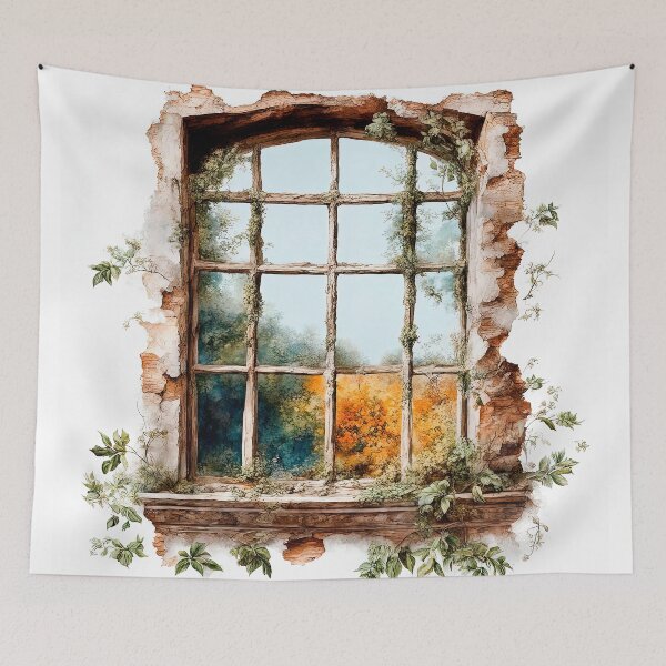 Item preview, An Old Window In An Abandoned House designed and sold by LanaGustavsson.