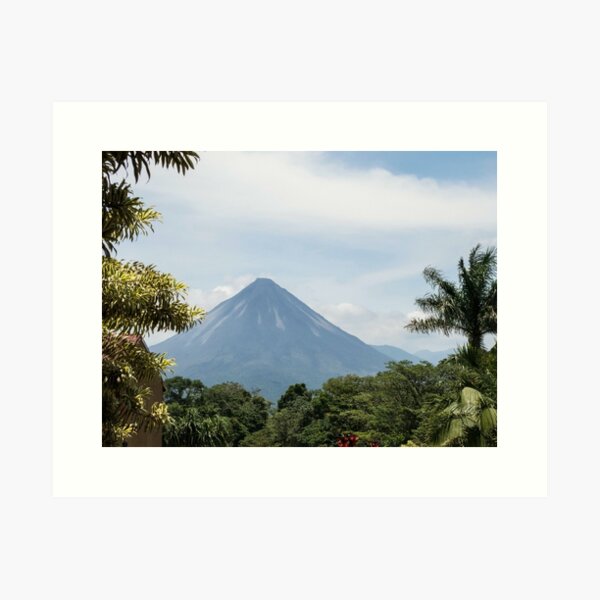 Arenal volcano during the day, Costa Rica Art Print
