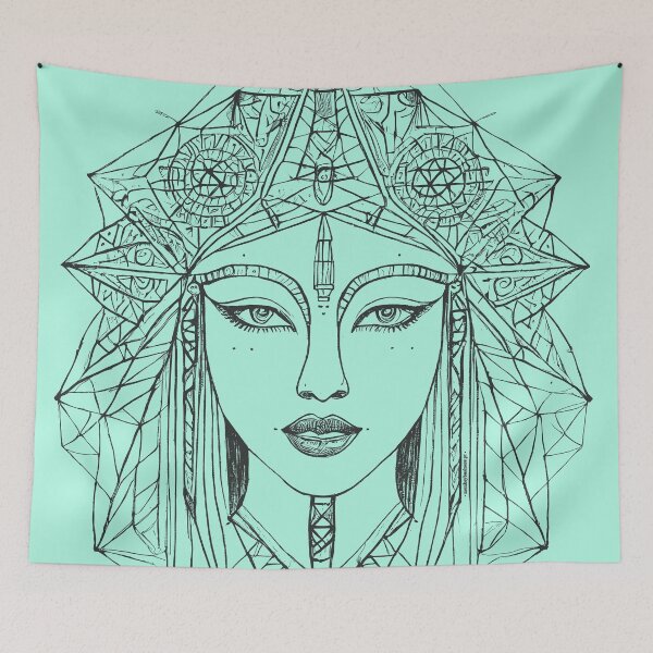 Item preview, Bride Goddess | Sacred Geometry Portraits designed and sold by monkeybusiness.pt.