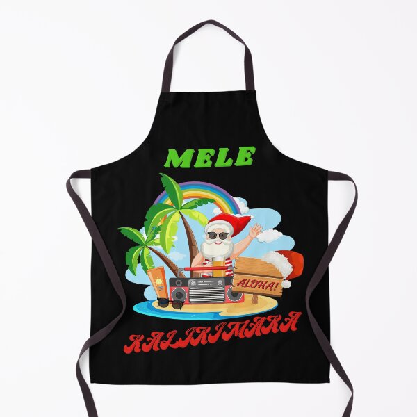 Item preview, Hawaiian Christmas Santa design saying, "Mele Kalikimaka!" designed and sold by 29Bumblebee.