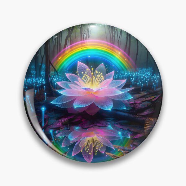 Item preview, Glowing Solitude: Bioluminescent Bloom in Enchanted Forest designed and sold by AI-Only Creations.