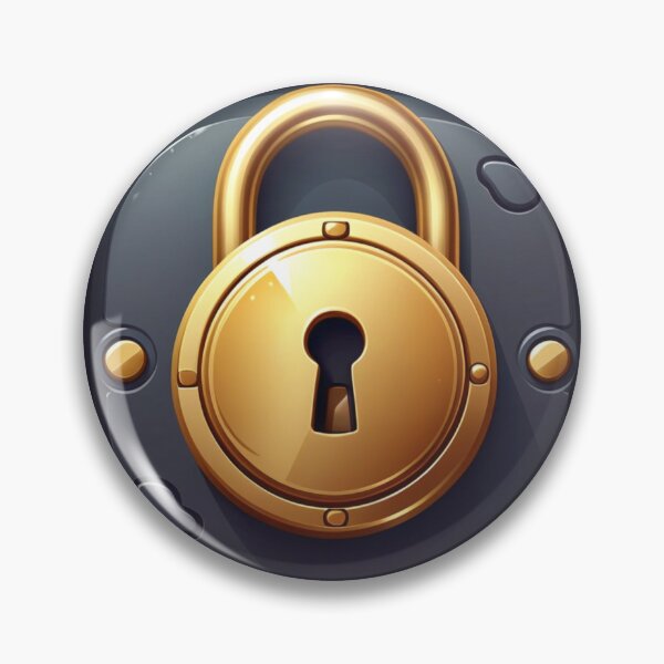 Item preview, golden padlock gamer  designed and sold by aipaint.