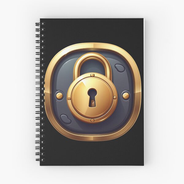 Item preview, golden padlock gamer  designed and sold by aipaint.