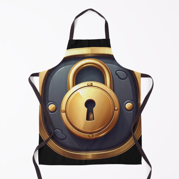 Item preview, golden padlock gamer  designed and sold by aipaint.