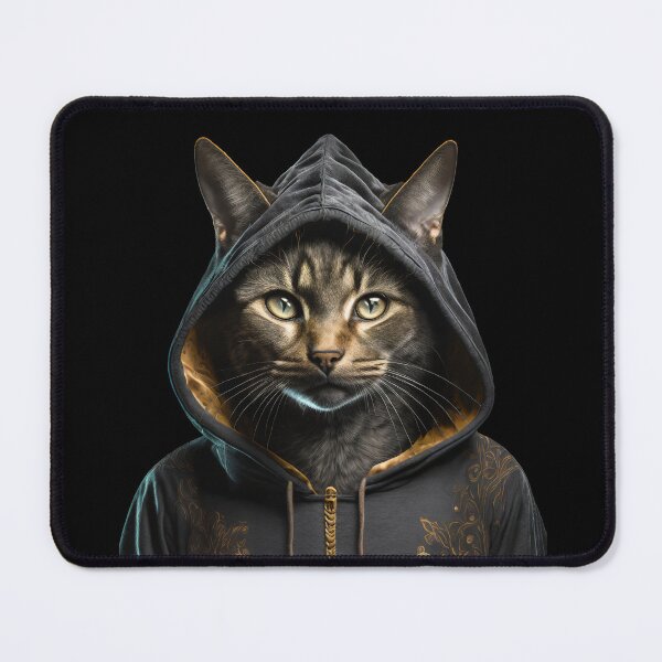 Item preview, Mysterious Cat With Black Hoodie designed and sold by Lelijo.