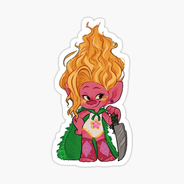 Trolls Movie Bridget Sticker Bumper Decal - ''SIZES