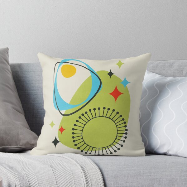 Item preview, Mid Century Modern Atomic Age 14 Green, Blue designed and sold by trdstudio.