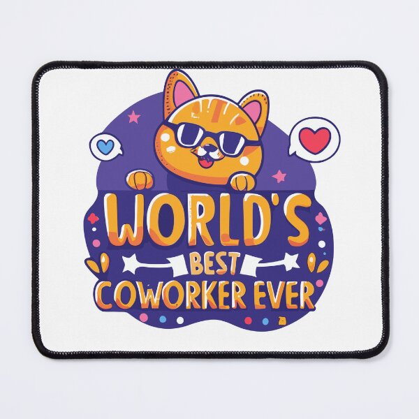 Item preview, Worlds Best co-worker ever, colleague gift, best coworker gift, office friend designed and sold by OlivedesignsIN.
