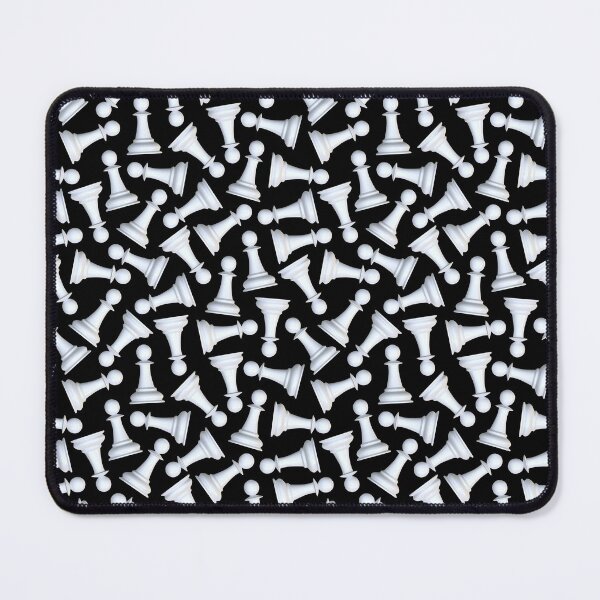 Item preview, White Chess Pawns Animal Print designed and sold by coffeeandwalnut.