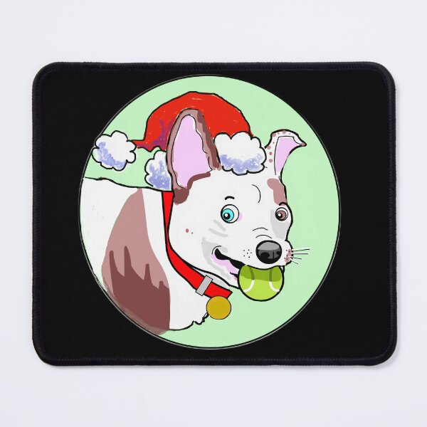 Item preview, MERRY GRUFFMAS CHRISTMAS PUP CARTOON GREEN designed and sold by Marni Scofidio Desi9ns.
