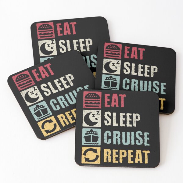 Item preview, Eat Sleep Cruise Repeat designed and sold by Studio Bankai.