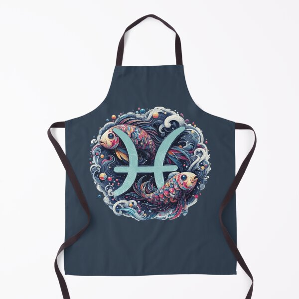 Item preview, Pisces Zodiac Astrology Sign (colourful waves) designed and sold by Numero14.