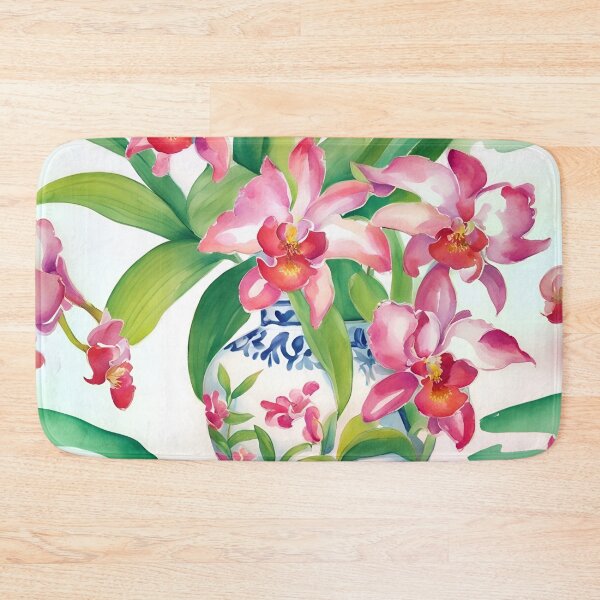 Item preview, Orchids in chinoiserie jars designed and sold by SophieClimaArt.