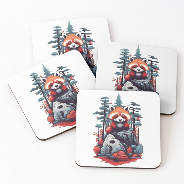 Item preview,  cute red panda in the forest designed and sold by Karaz's Animal Kingdom.