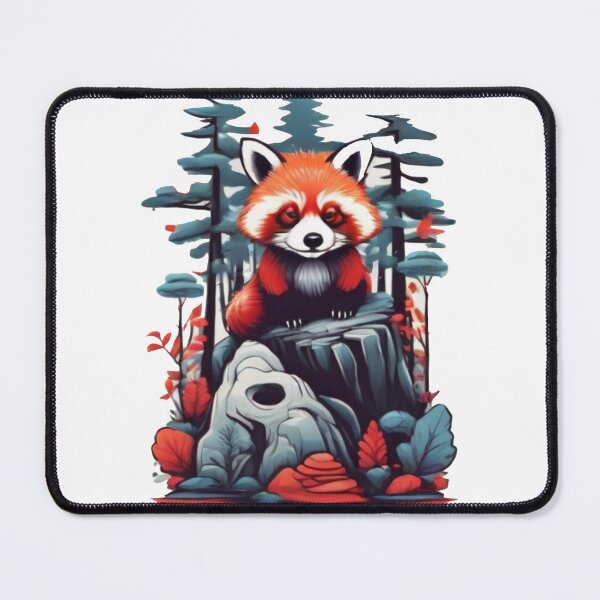 Item preview, cute red panda in the forest designed and sold by Karaz's Animal Kingdom.