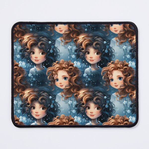 Item preview, Cute girl faces with curl hair designed and sold by PigmeArt.