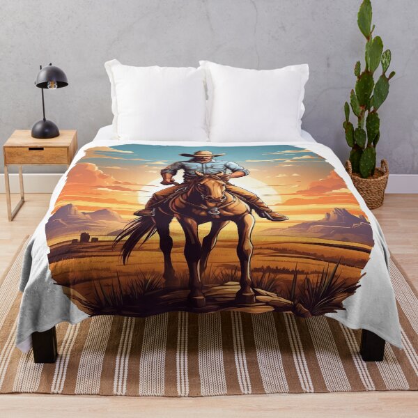Item preview, zorro without mask riding horse with cowboy in desert designed and sold by wplamkung.