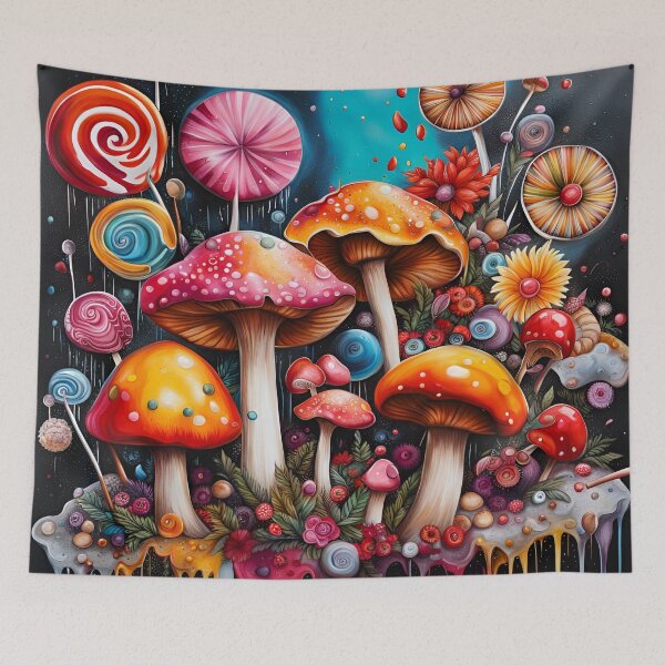 Item preview, Mushrooms and flowers designed and sold by REALDesign-Shop.