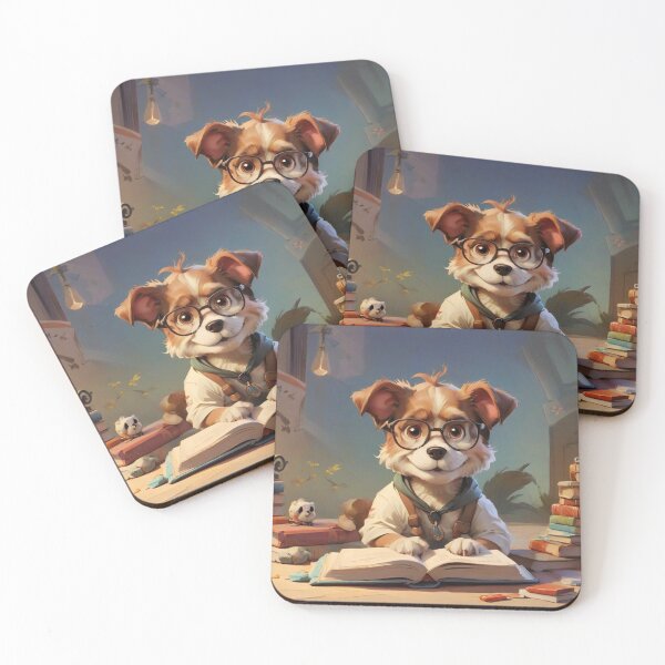 Item preview, Dog reads book designed and sold by 24online.