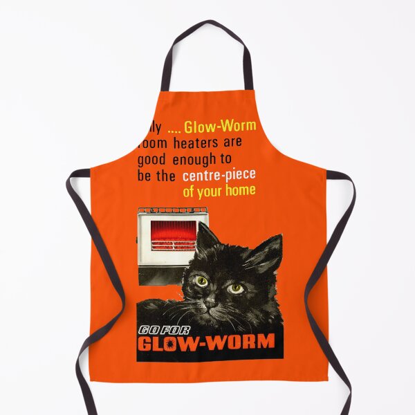 Item preview, GLOW WORM HEATERS - cat themed advert designed and sold by ThrowbackAds.