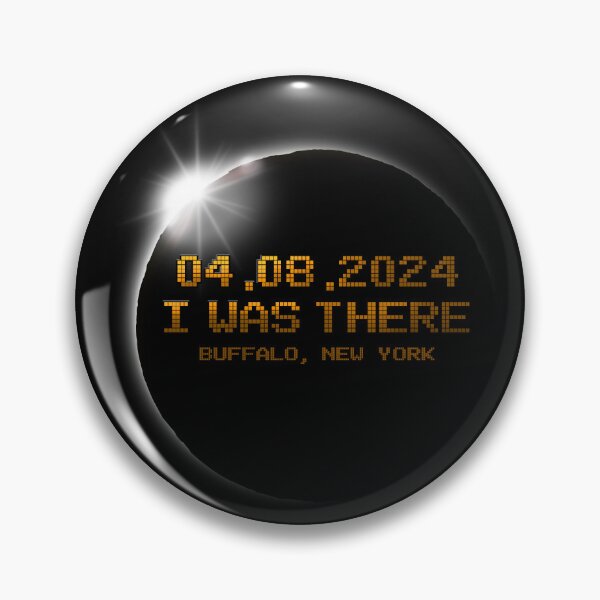 Artikelvorschau, Totale Sonnenfinsternis 8. April 2024 Buffalo New York entworfen und verkauft von Nerd Shizzle.