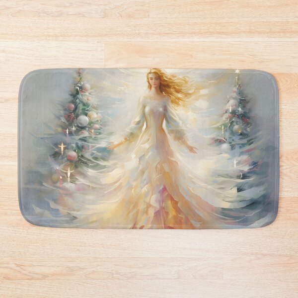 Item preview, Angel Christmas tree holiday print designed and sold by dcrc.