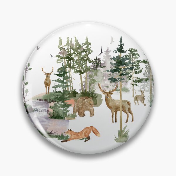Item preview, Watercolor forest designed and sold by tapilipa.
