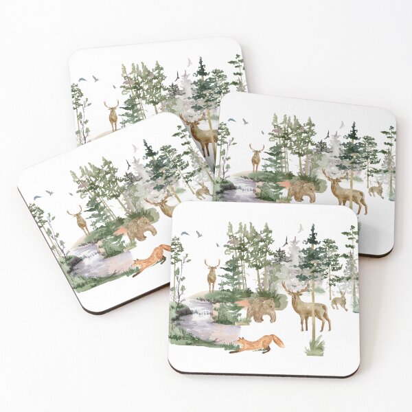 Item preview, Watercolor forest designed and sold by tapilipa.