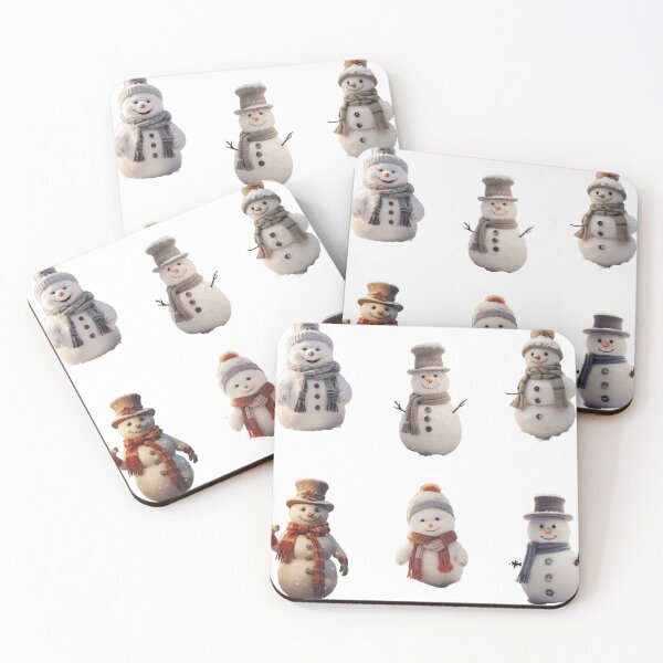 Artikelvorschau, 6er-Pack Schneemann entworfen und verkauft von pawmad.