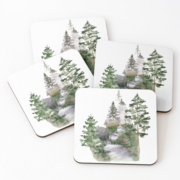 Item preview, Watercolor forest designed and sold by tapilipa.