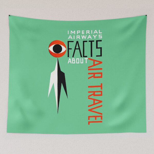 Item preview, FACTS ABOUT AIR TRAVEL - Imperial Airways ad designed and sold by ThrowbackAds.