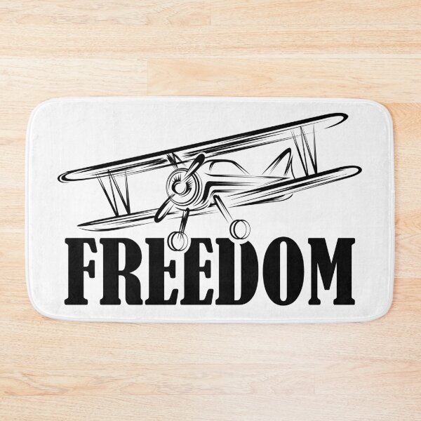 Item preview, Flying is freedom, airplane from the old days, art illustration - flight designed and sold by AndreMi.