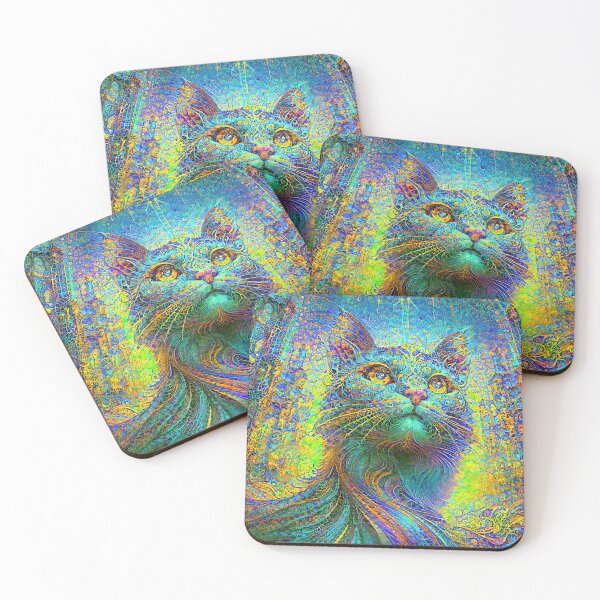 Item preview, Abstractions of abstract abstraction of cat. DeepDream #7063855891278 designed and sold by blackhalt.