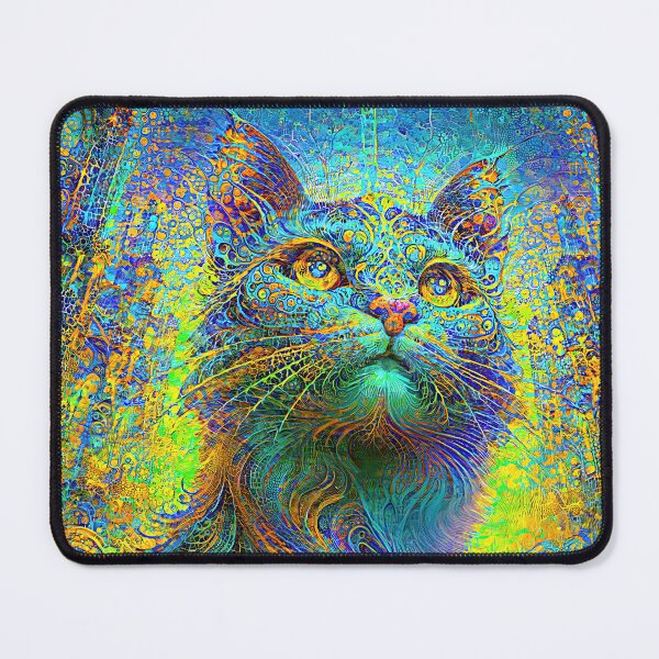 Item preview, Abstractions of abstract abstraction of cat. DeepDream #7063855891278 designed and sold by blackhalt.