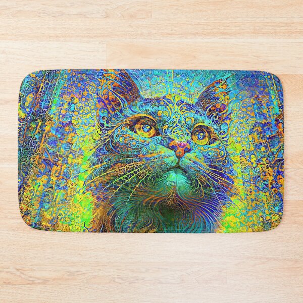 Item preview, Abstractions of abstract abstraction of cat. DeepDream #7063855891278 designed and sold by blackhalt.