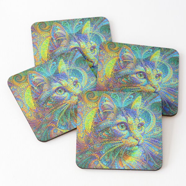 Item preview, Abstractions of abstract abstraction of cat. DeepDream #3589681660187 designed and sold by blackhalt.