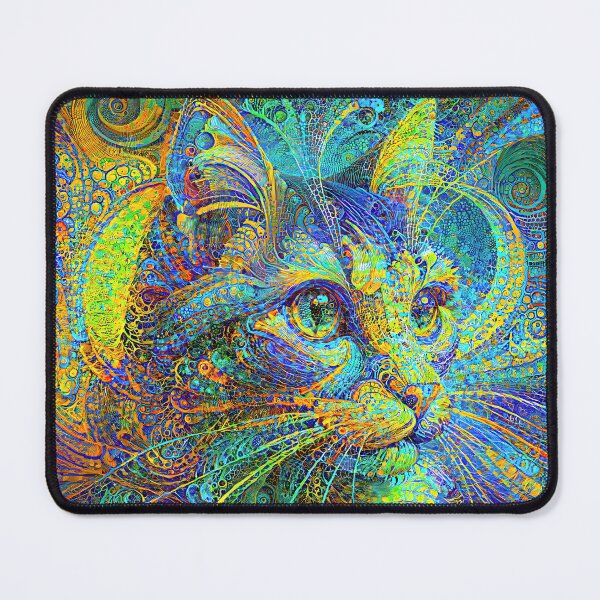 Item preview, Abstractions of abstract abstraction of cat. DeepDream #3589681660187 designed and sold by blackhalt.